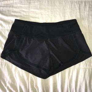 lululemon black size 2 shorts!